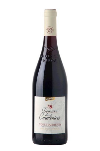 bouteille vin Les Carabiniers côtes du rhone 